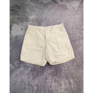 Gap Linen Cotton Size 36 Khaki Shorts 8-inch Beige Men's Casual C13-1